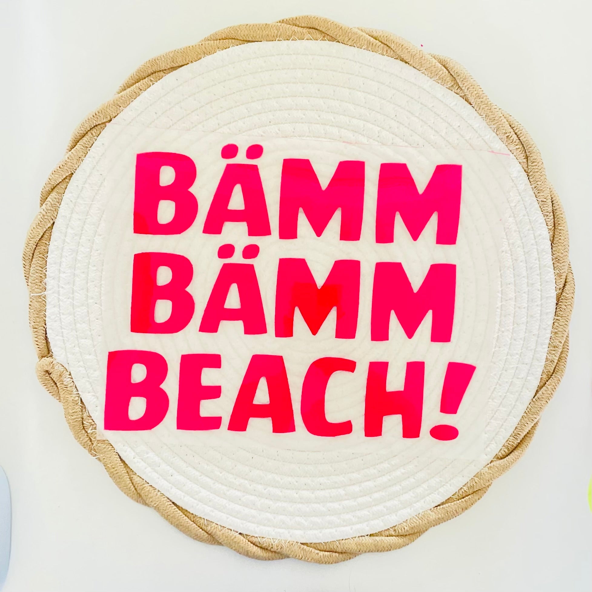 „ BÄMM BÄMM BEACH „ Hochwertiges Flock- Patch * Werde dein eigener Designer und mache deine Eigenen Unikate zum Hingucker!