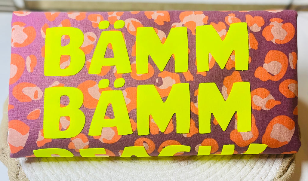 „ BÄMM BÄMM BEACH „ Hochwertiges Flock- Patch * Werde dein eigener Designer und mache deine Eigenen Unikate zum Hingucker!