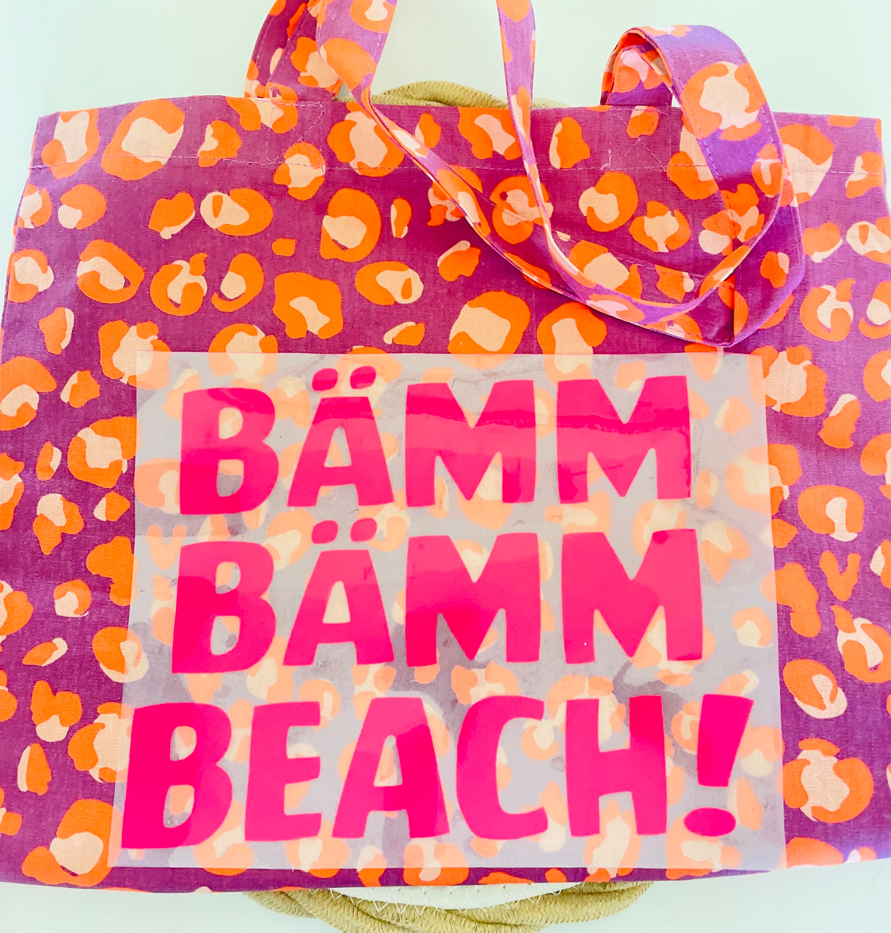 „ BÄMM BÄMM BEACH „ Hochwertiges Flock- Patch * Werde dein eigener Designer und mache deine Eigenen Unikate zum Hingucker!