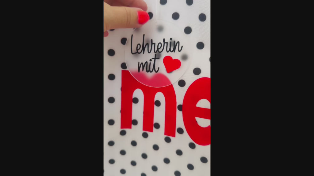 Selbstgenäht und selbst gestaltet - Tote Bag "Merci" mit Anhänger – Personalisierte Stofftasche für Lehrerinnen | Abschiedsgeschenk Schule - DIY